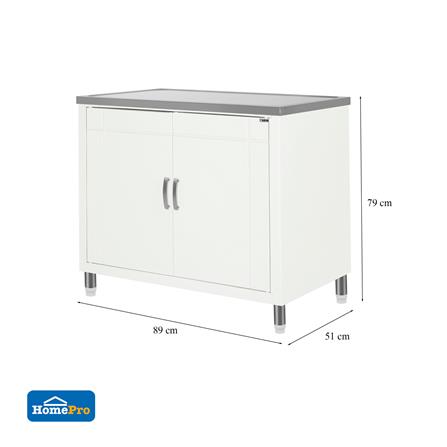 ตู้ตั้งพื้น CABIN PP G6 89X79 ซม. สีครีม_7