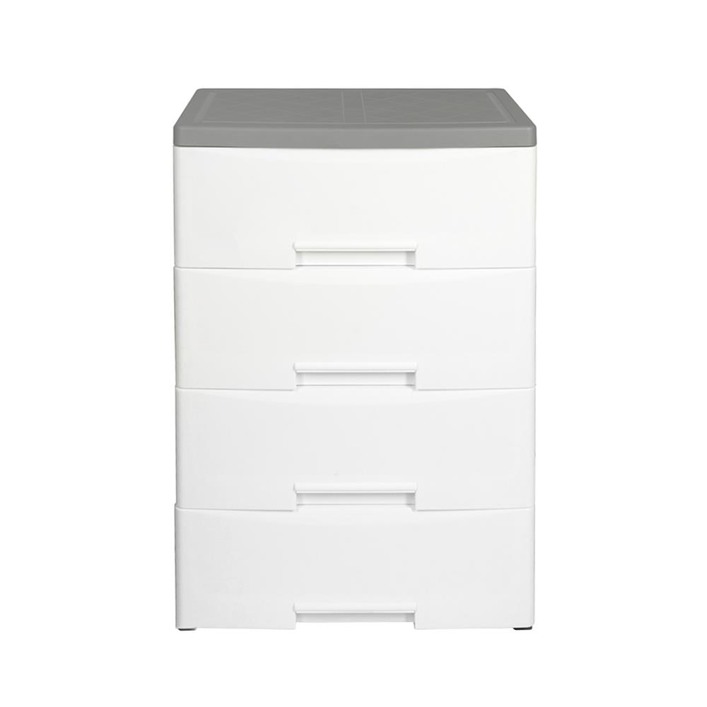 4-TIER CLOSED DRAWER UNIT STACKO MORI 40x59x90.8CM WHITE