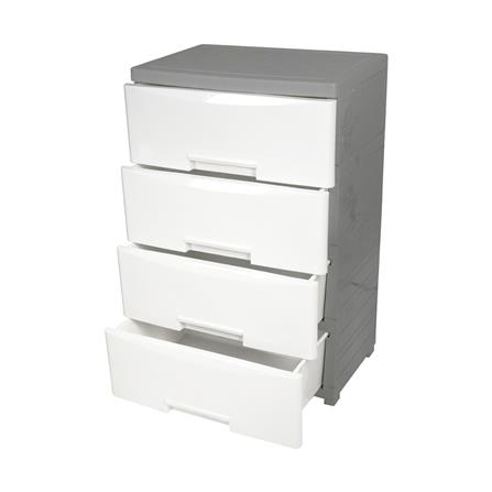 4-TIER CLOSED DRAWER UNIT STACKO MORI 40x59x90.8CM WHITE_3
