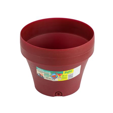 กระถางพลาสติก BABA ไซส์ S 16 ซม. สีแดง_1