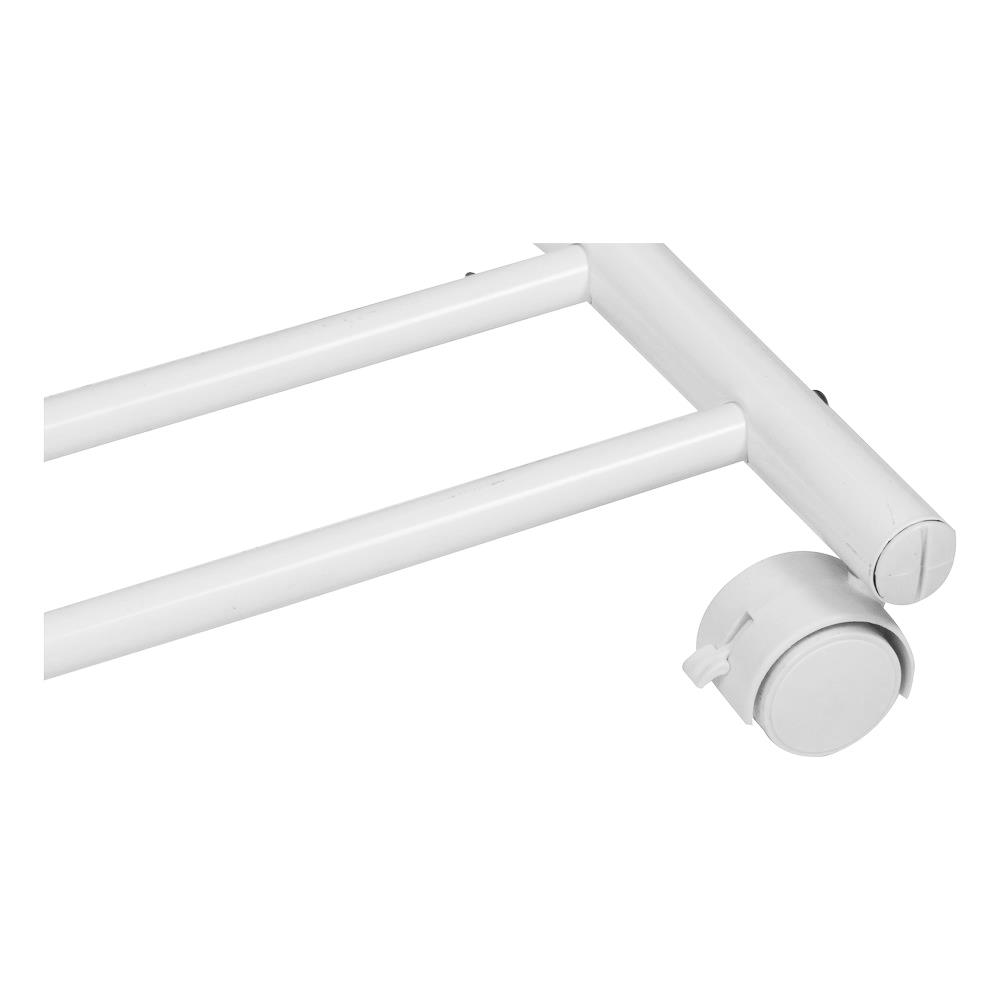 ราวแขวนผ้าพร้อมที่แขวนเอนกประสงค์55x43x170cm สีขาว PLIM