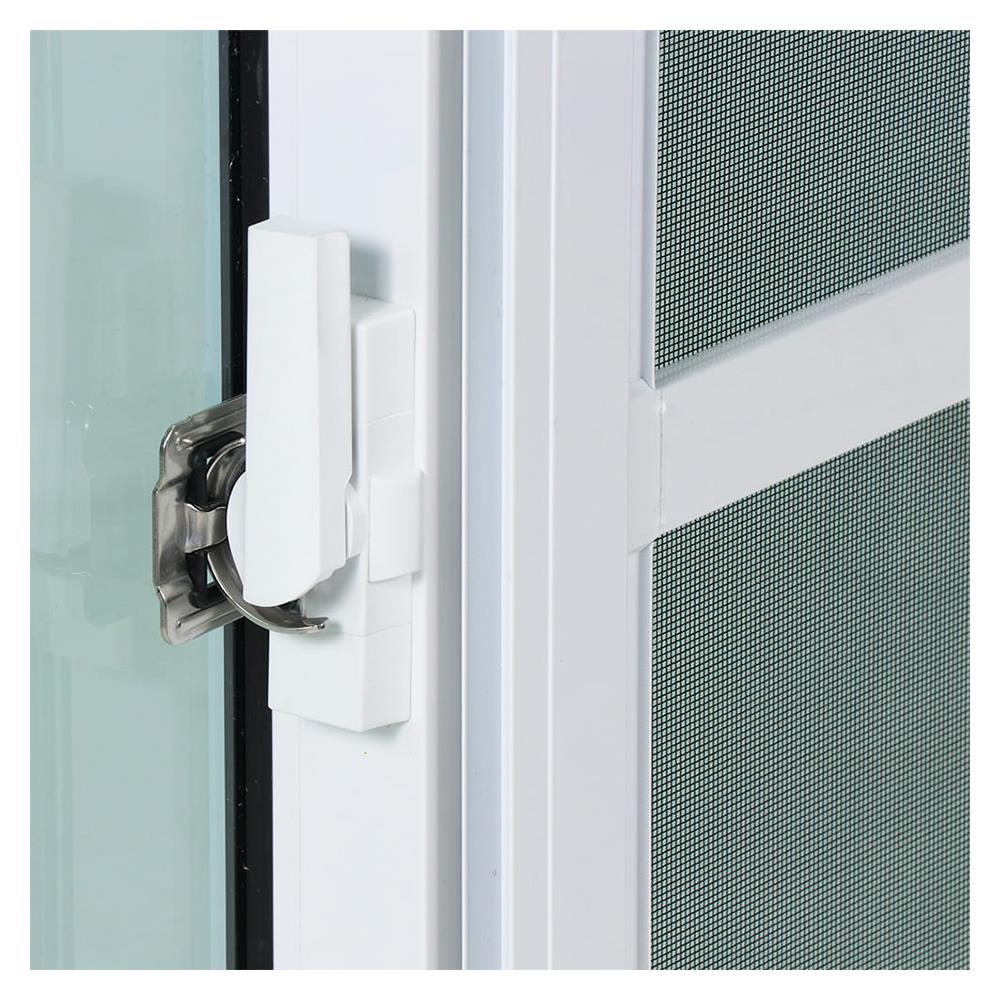 หน้าต่างบานเลื่อน อะลูมิเนียม S-S มุ้ง SANKYOALUMI J-TRUST VENTILATION 120x110 ซม. สีขาว