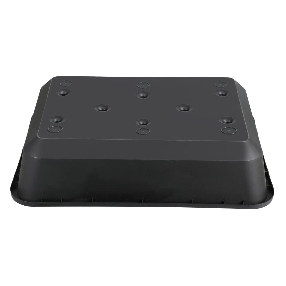 กระถางพลาสติกทรงสี่เหลี่ยม BABA ไซส์ L สีดำ