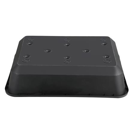 กระถางพลาสติกทรงสี่เหลี่ยม BABA ไซส์ L สีดำ_4