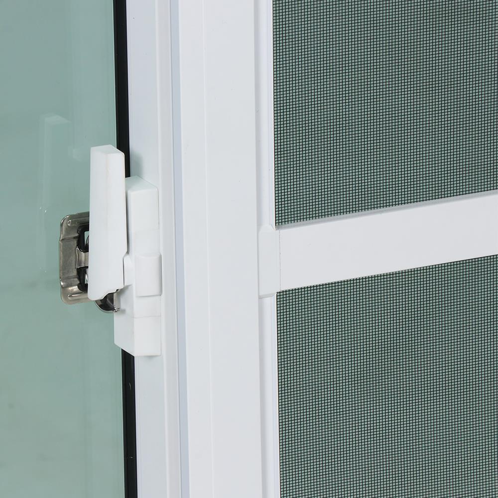 หน้าต่างบานเลื่อน อะลูมิเนียม S-F-S มุ้ง SANKYOALUMI J-TRUST VENTILATION 180x110 ซม. สีขาว