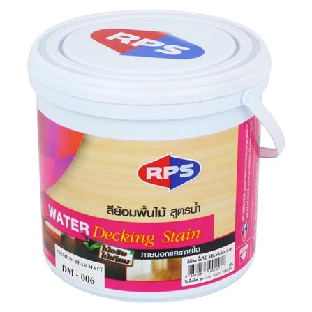 สีย้อมพื้นไม้สูตรน้ำ RPS สีสักพรีเมียม ด้าน 1 แกลลอน_0
