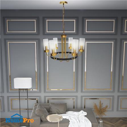 ไฟช่อ CARINI YJD-069-6 สีใส/ทอง/ดำ 6 หัว_3