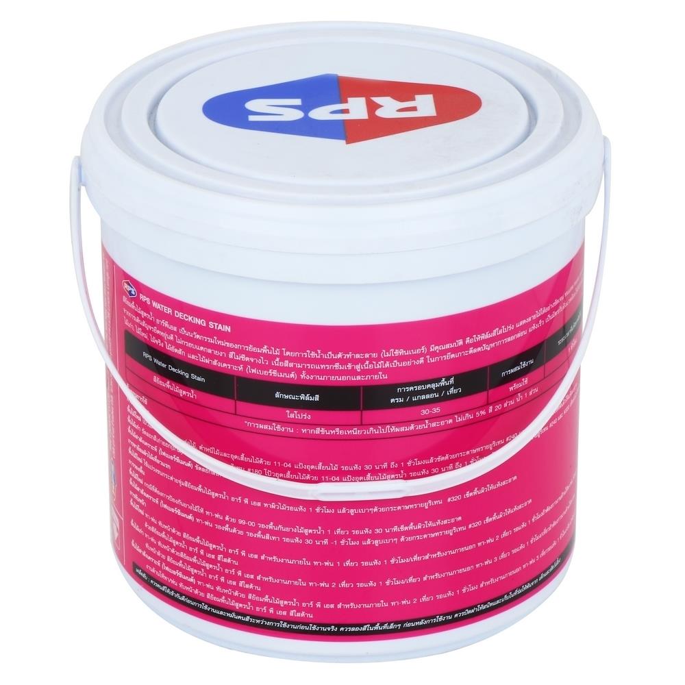 สีย้อมพื้นไม้สูตรน้ำ RPS สีไม้สัก ด้าน 1 แกลลอน