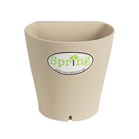 กระถางพลาสติก SPRING 13 ซม. สีน้ำตาล_0