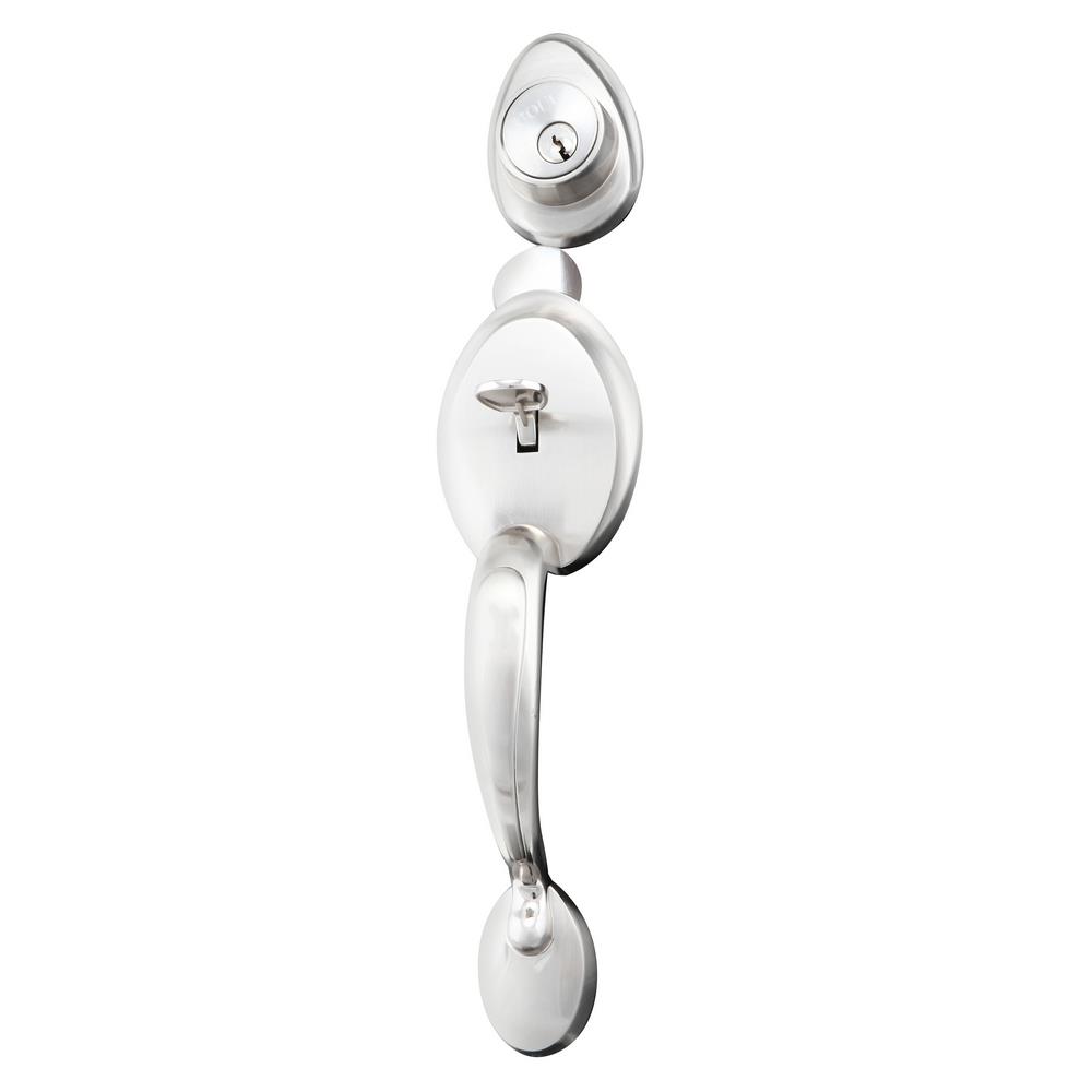 มือจับประตูใหญ่ COLT 6051 สีเงินซาติน