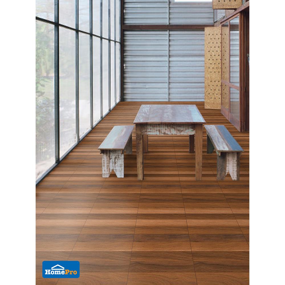 กระเบื้องพื้น 16x16 นิ้ว COTTO ริช วู้ด น้ำตาลแดง PM