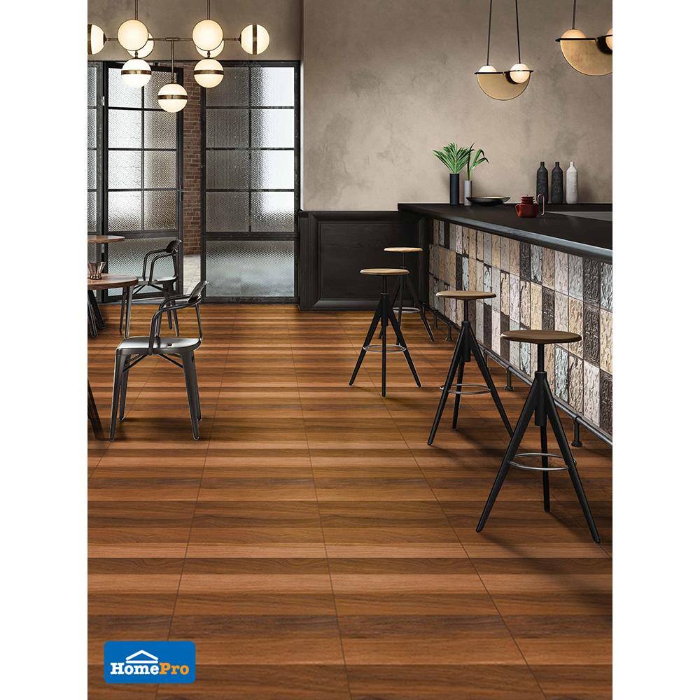 กระเบื้องพื้น 16x16 นิ้ว COTTO ริช วู้ด น้ำตาลแดง PM