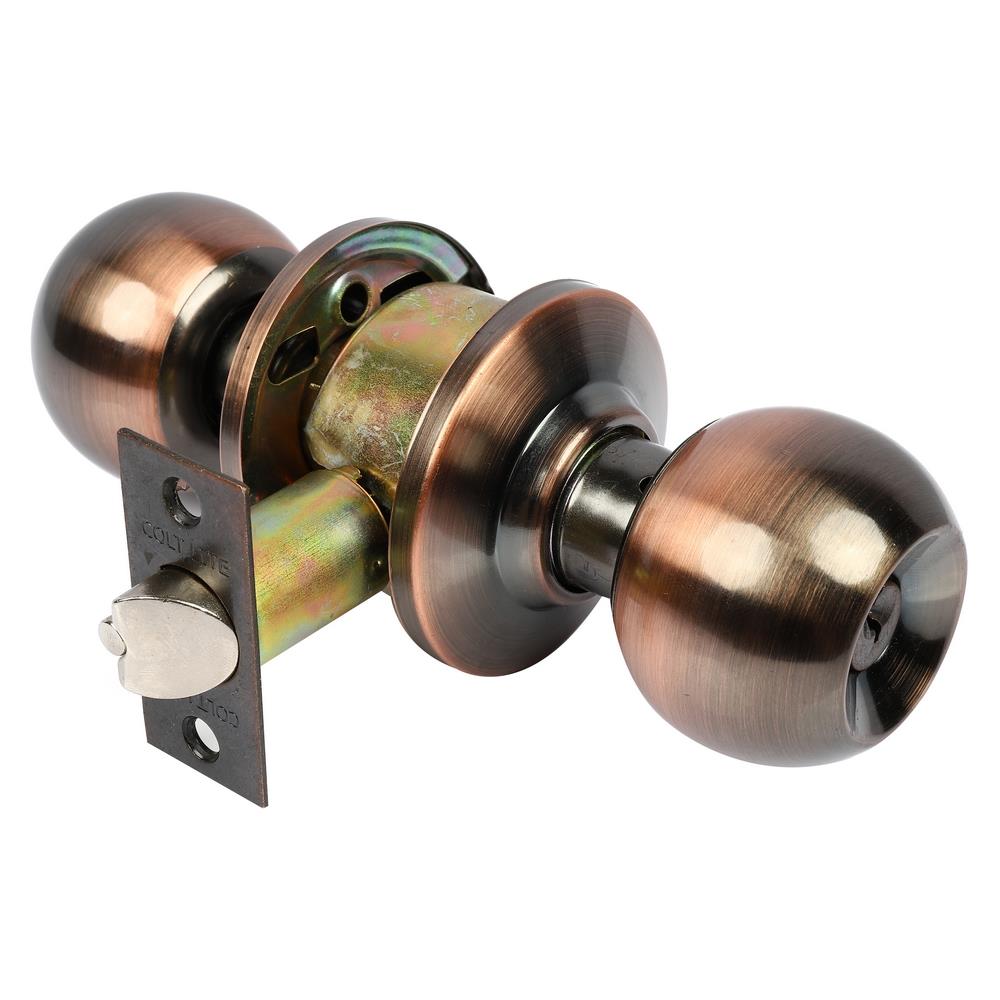 ลูกบิดทั่วไป COLT 36-1027 หัวกลม AC หัวกลม สีทองแดงรมดำ