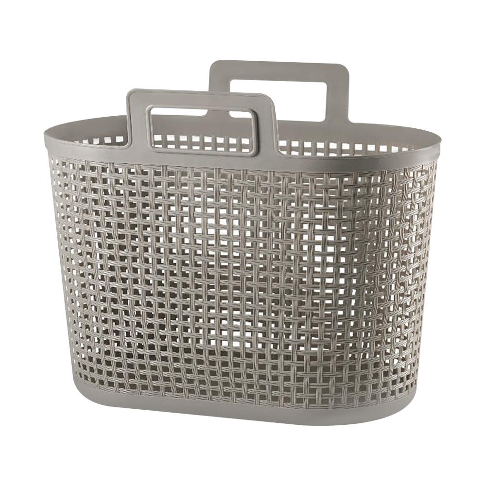 ตะกร้าผ้าเหลี่ยมเตี้ยหูหิ้ว DKW IN SPACE HH-1099-GR สีเทา