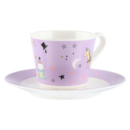 ชุดถ้วยกาแฟเมลามีน SUPERWARE CIRCUS สีม่วง_0