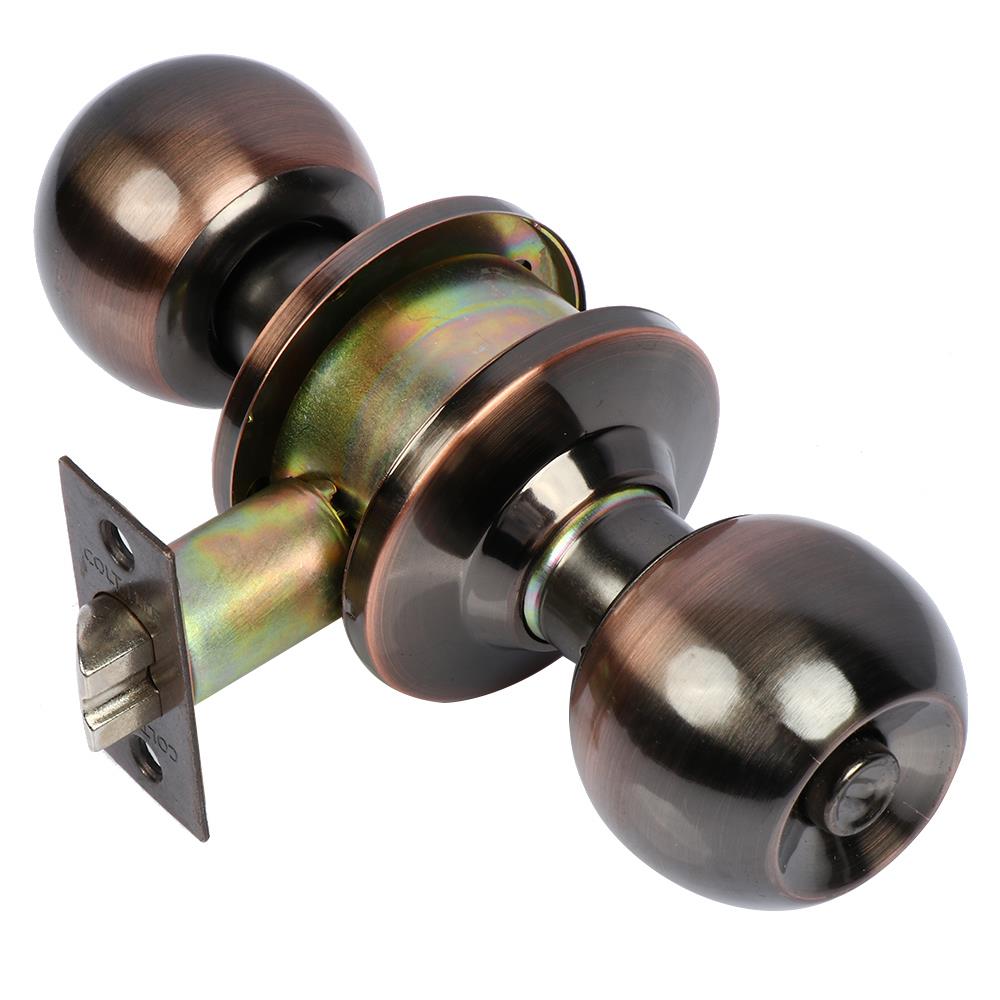 ลูกบิดห้องน้ำ หัวกลม COLT 36-1022 BK/AC สีทองแดงรมดำ