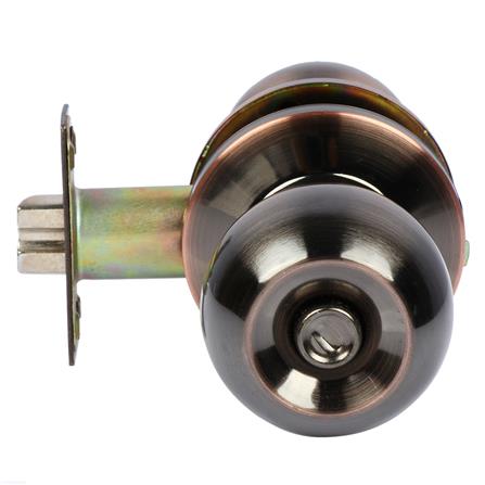 ลูกบิดห้องน้ำ หัวกลม COLT 36-1022 BK/AC สีทองแดงรมดำ_1