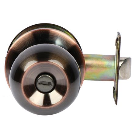 ลูกบิดห้องน้ำ หัวกลม COLT 36-1022 BK/AC สีทองแดงรมดำ_2