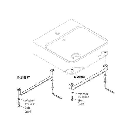 ราวแขวนผ้า KOHLER K-24987T-CP สีโครม_1