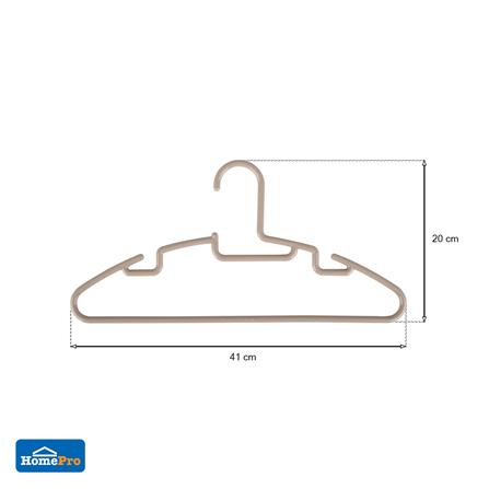 ไม้แขวนเสื้อ H-056BR น้ำตาล PLIM (1x6)_5