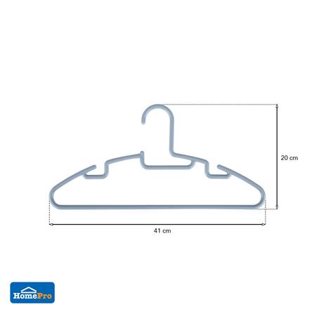 ไม้แขวนเสื้อ H-056GY เทา PLIM (1x6)_5