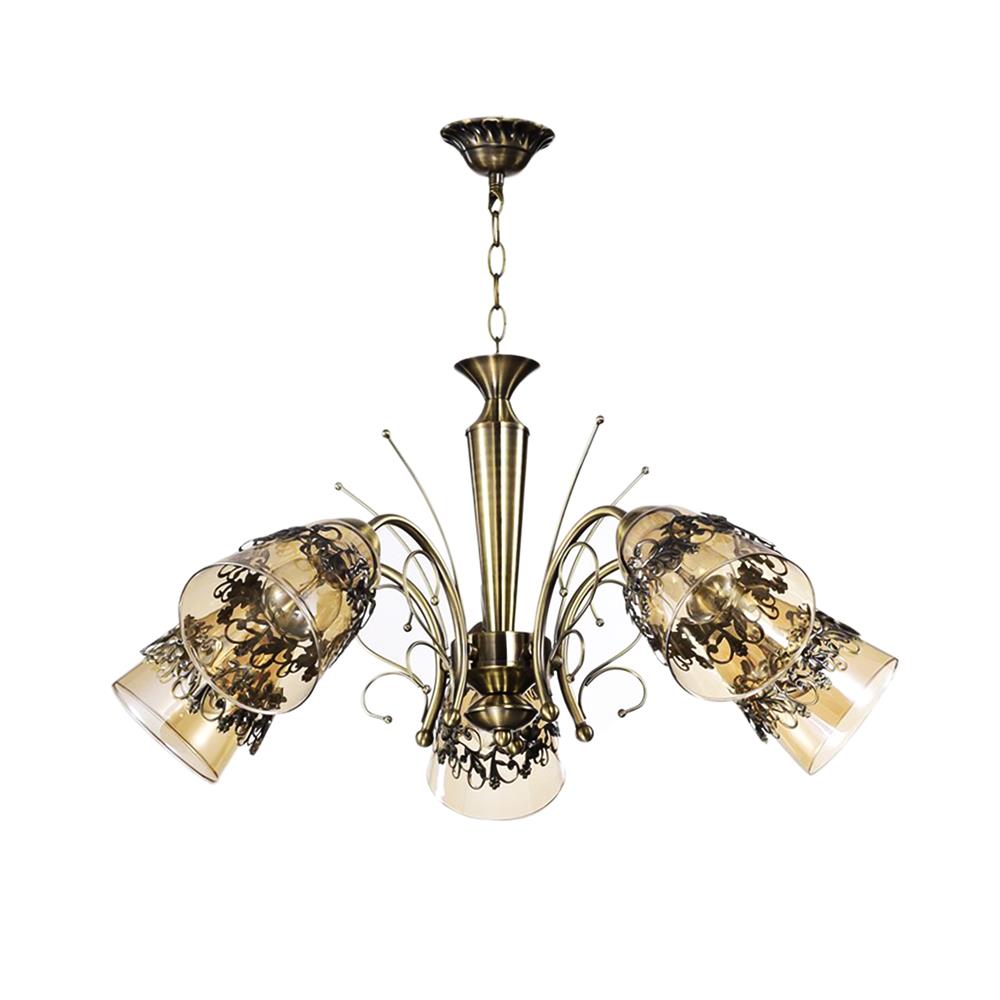 ไฟช่อ EVL HL-22003 สีทอง/ดำ 5 หัว