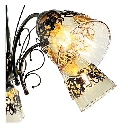 ไฟช่อ EVL HL-22003 สีทอง/ดำ 5 หัว_1