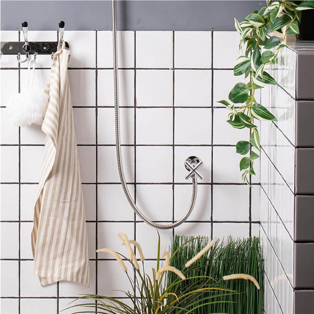 วาล์วฝักบัว 1 ทาง RASLAND RA 30E2214 สีโครม