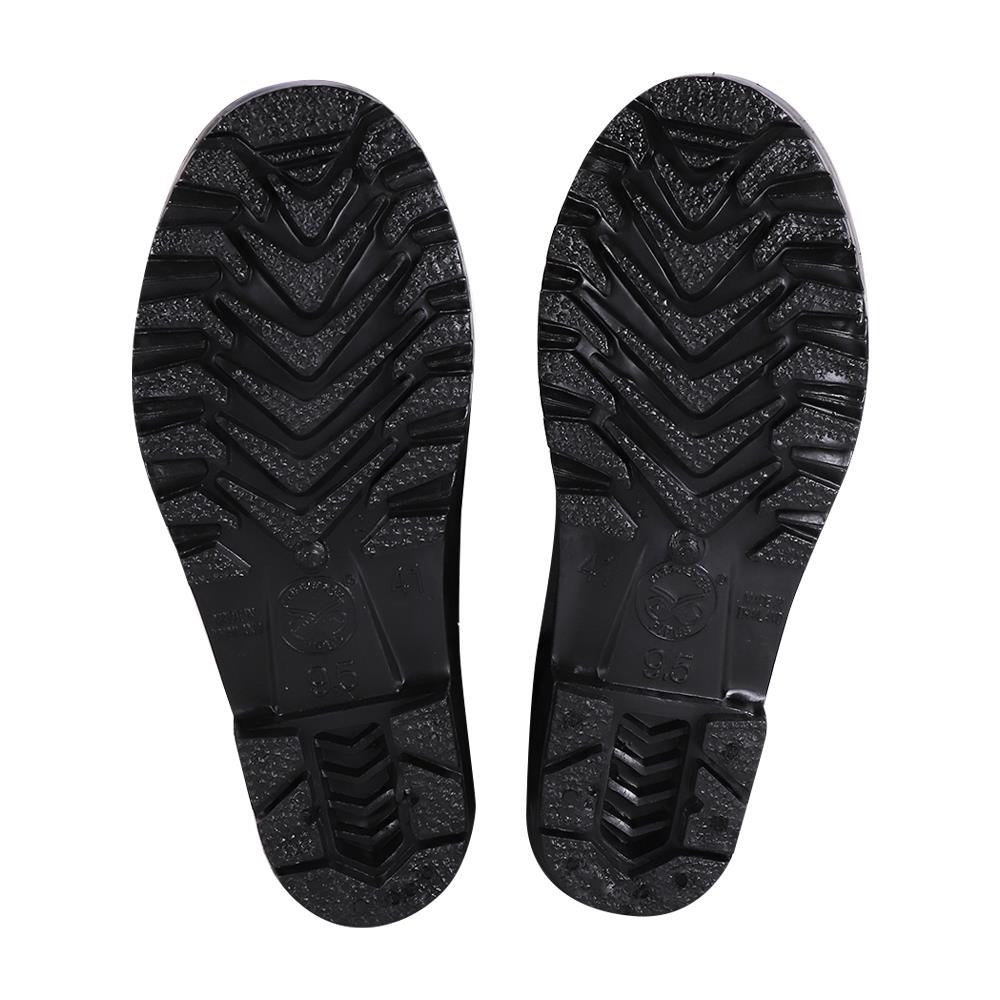 รองเท้าบู๊ทพื้นยางไนไตรล์ PIPES สูง 12 นิ้ว เบอร์ 9.5 สีดำ