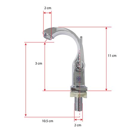 ก๊อกอ่างล้างหน้า LUZERN DL-8015 สีโครม_2