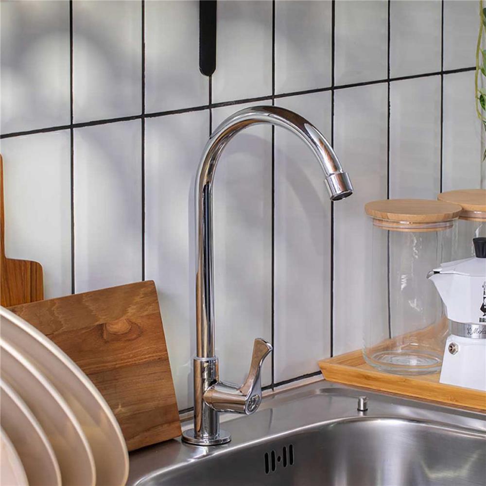 ก๊อกซิงค์เดี่ยวเคาน์เตอร์ RASLAND RA 20C5335 สีเงิน