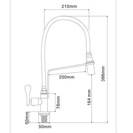 ก๊อกซิงค์เดี่ยวเคาน์เตอร์ RASLAND RA SS-12000_2