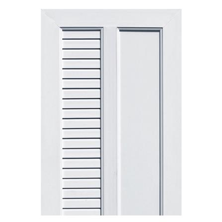 ประตูห้องน้ำ UPVC ECO-DOOR UB2L 70X200 ซม. สีขาว เจาะลูกบิด_2