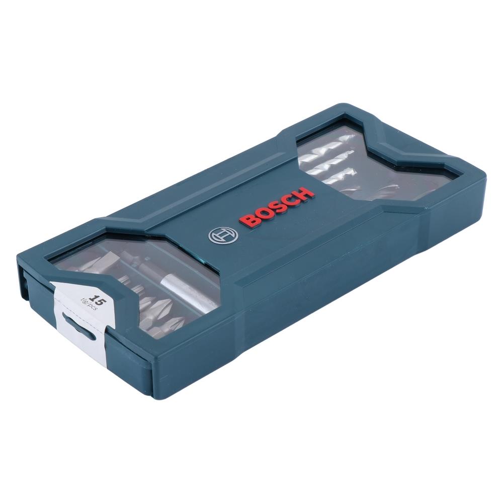 ชุดดอกเจาะและไขควง BOSCH Mini X-line แพ็ก 15 ชิ้น