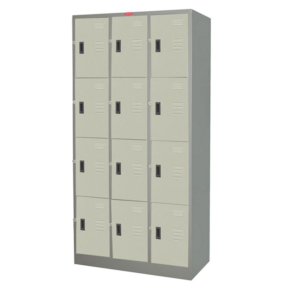 ตู้ล็อคเกอร์ 12 ประตู PRELUDE PK-012 สีเทา
