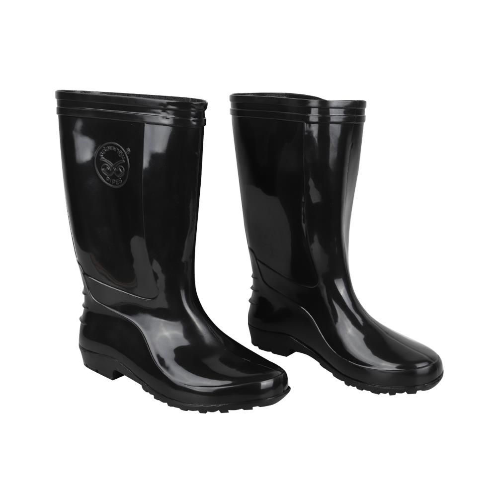 รองเท้าบูท PIPES สูง 12 นิ้ว เบอร์ 10 สีดำ