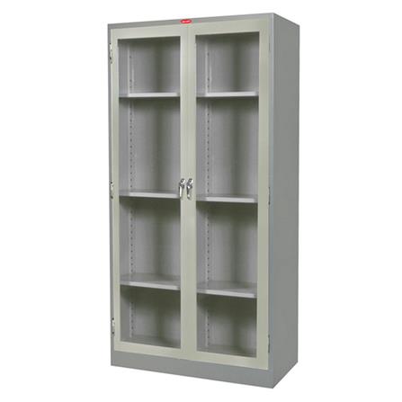 ตู้เอกสาร 2 บานกระจก PRELUDE PK-200 สีเทา_0