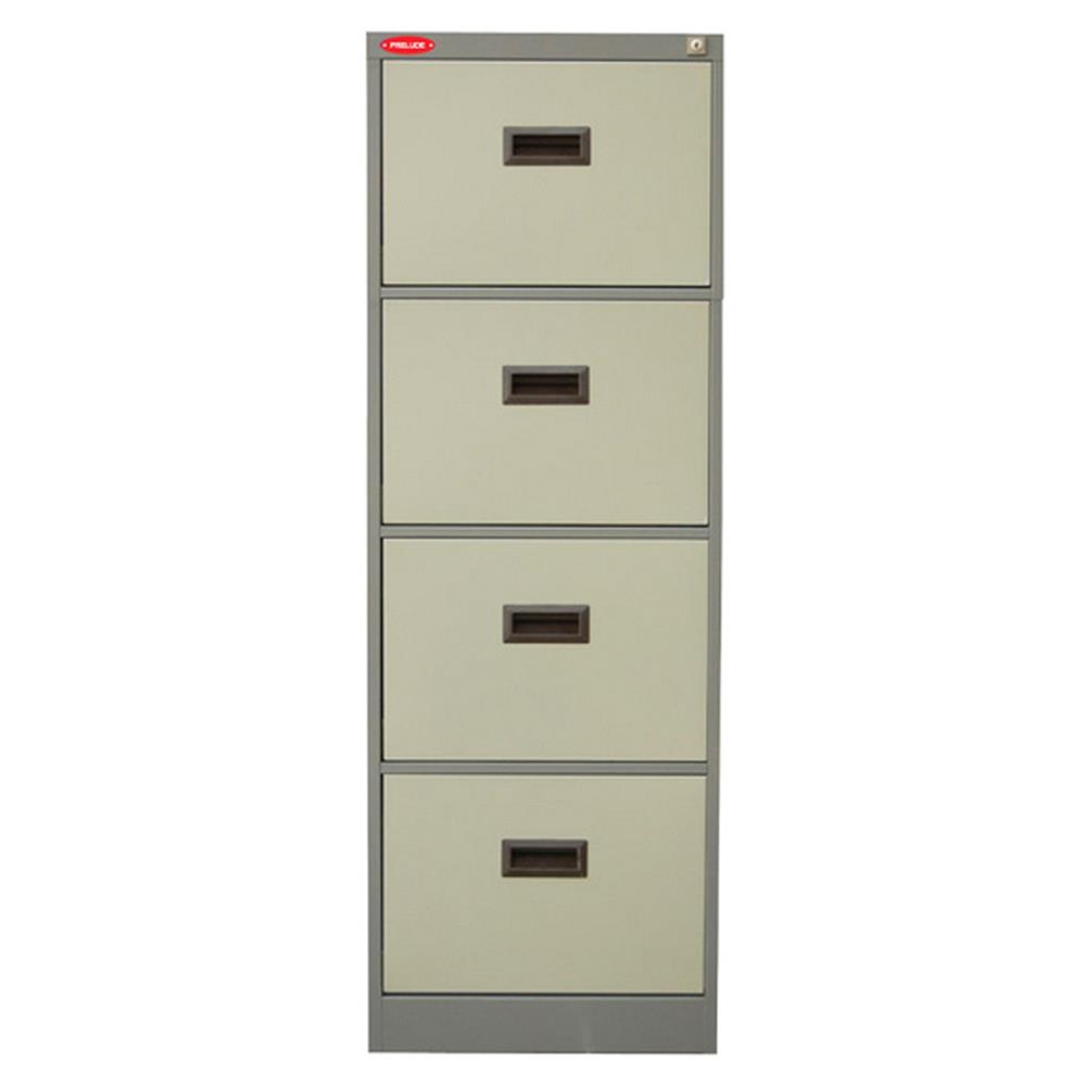 ตู้เอกสาร 4 ลิ้นชัก PRELUDE PC-104 สีเทา