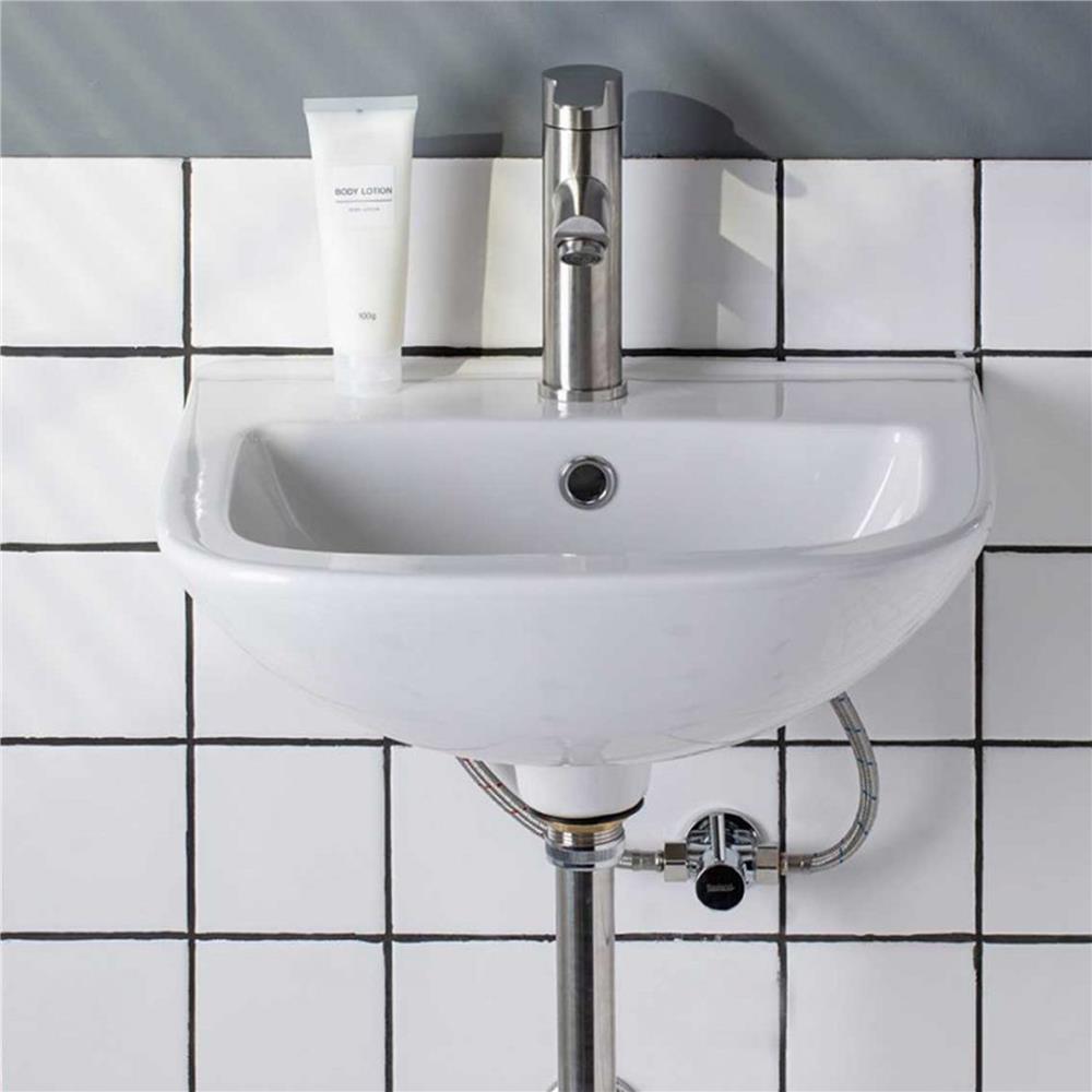 ก๊อกอ่างล้างหน้าผสม พร้อมสต๊อปวาล์ว RASLAND RA SS-4003-STOP สีโครม