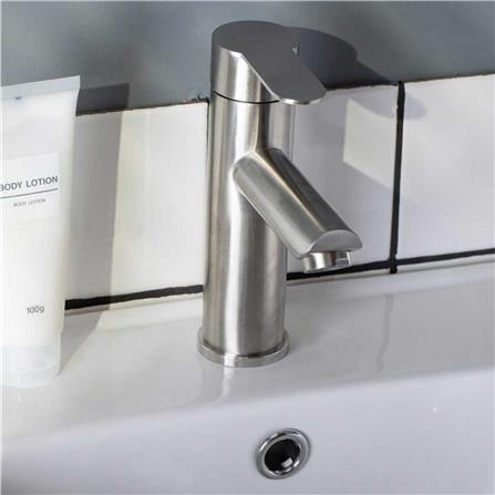 ก๊อกอ่างล้างหน้าผสม พร้อมสต๊อปวาล์ว RASLAND RA SS-4003-STOP สีโครม_2