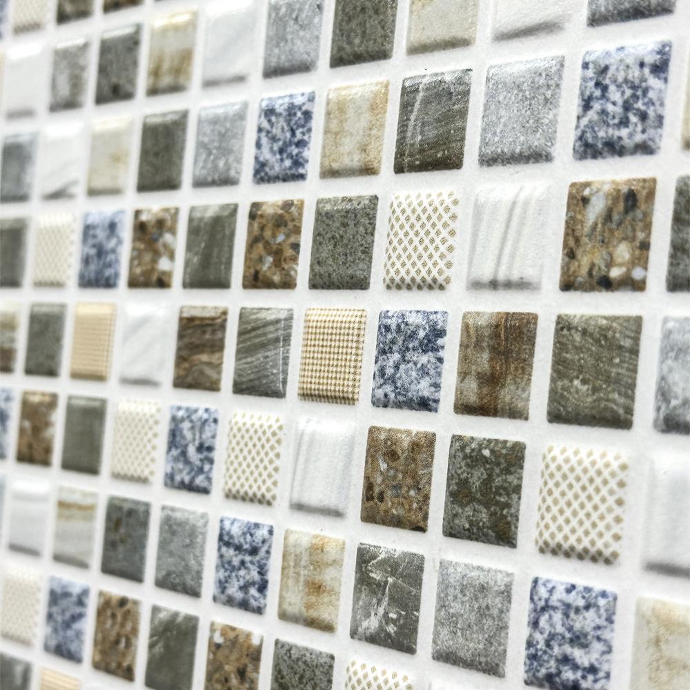 กระเบื้องพื้น 12x12 นิ้ว TARA โมเสค สโตน น้ำตาล