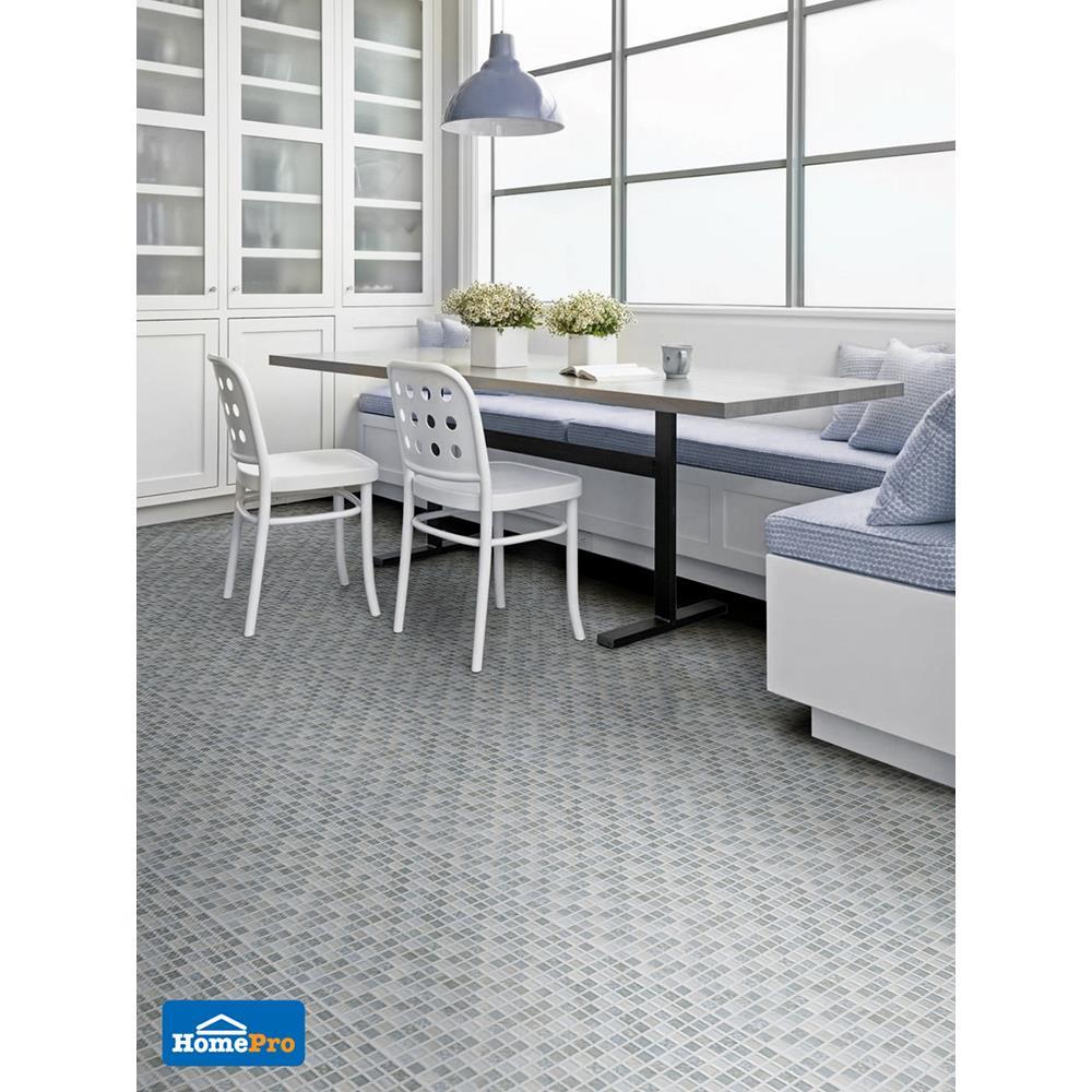 กระเบื้องพื้น 12x12 นิ้ว TARA โมเสค สโตน เทา PM