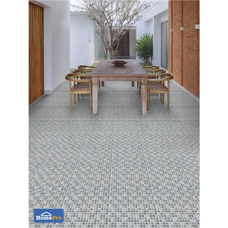 กระเบื้องพื้น 12x12 นิ้ว TARA โมเสค สโตน เทา PM_2
