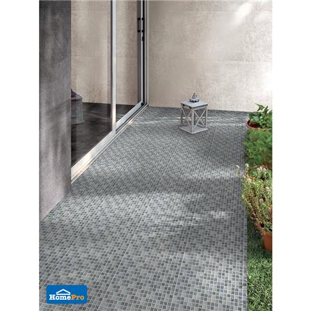 กระเบื้องพื้น 12x12 นิ้ว TARA โมเสค สโตน เทา PM_4