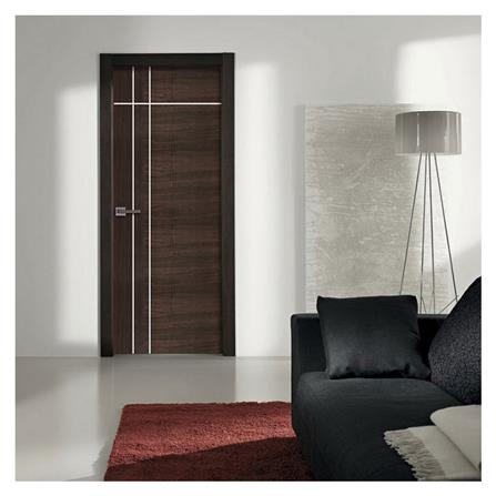 ประตูภายใน UPVC ไม่เจาะลูกบิด ECO-DOOR U3 AO 80X200 ซม. สีโอ๊ค_3