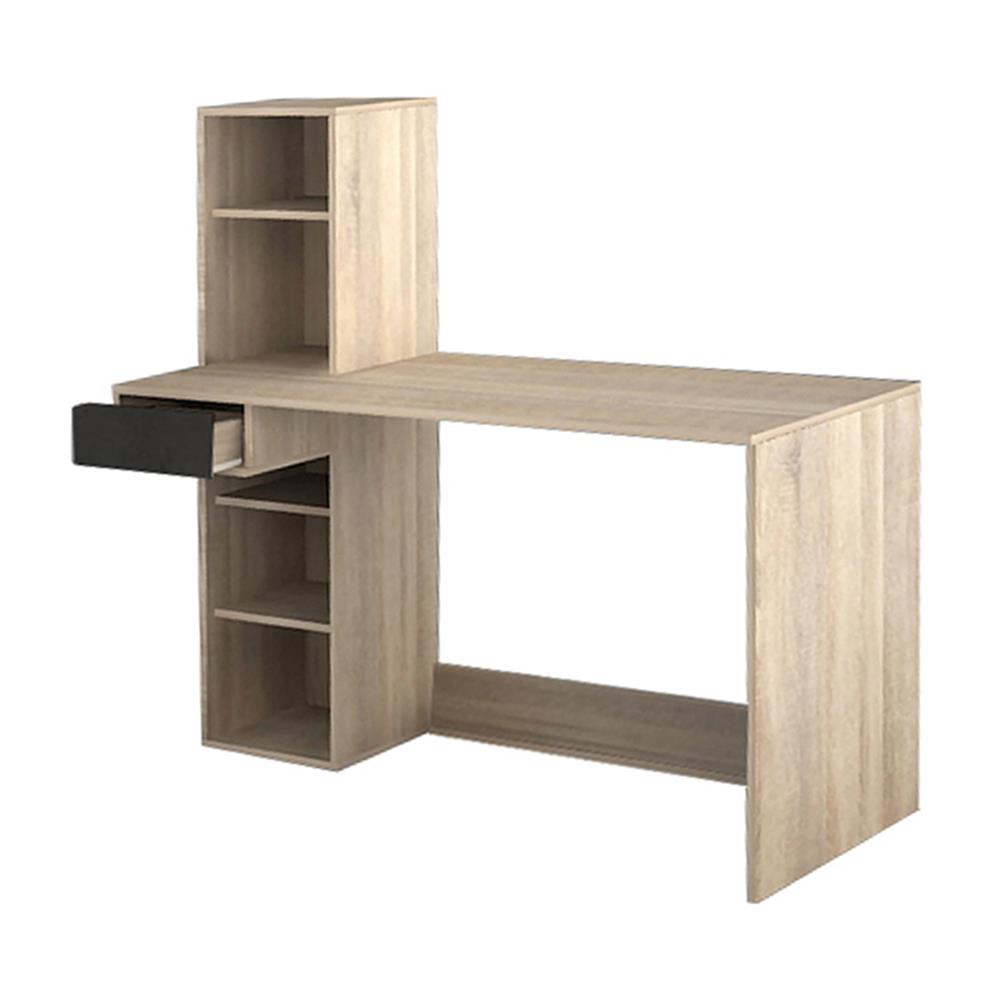 โต๊ะคอมพิวเตอร์ INHOME TS-1255 120.5 ซม.  สีโซลิดโอ็ค/กราไฟท์