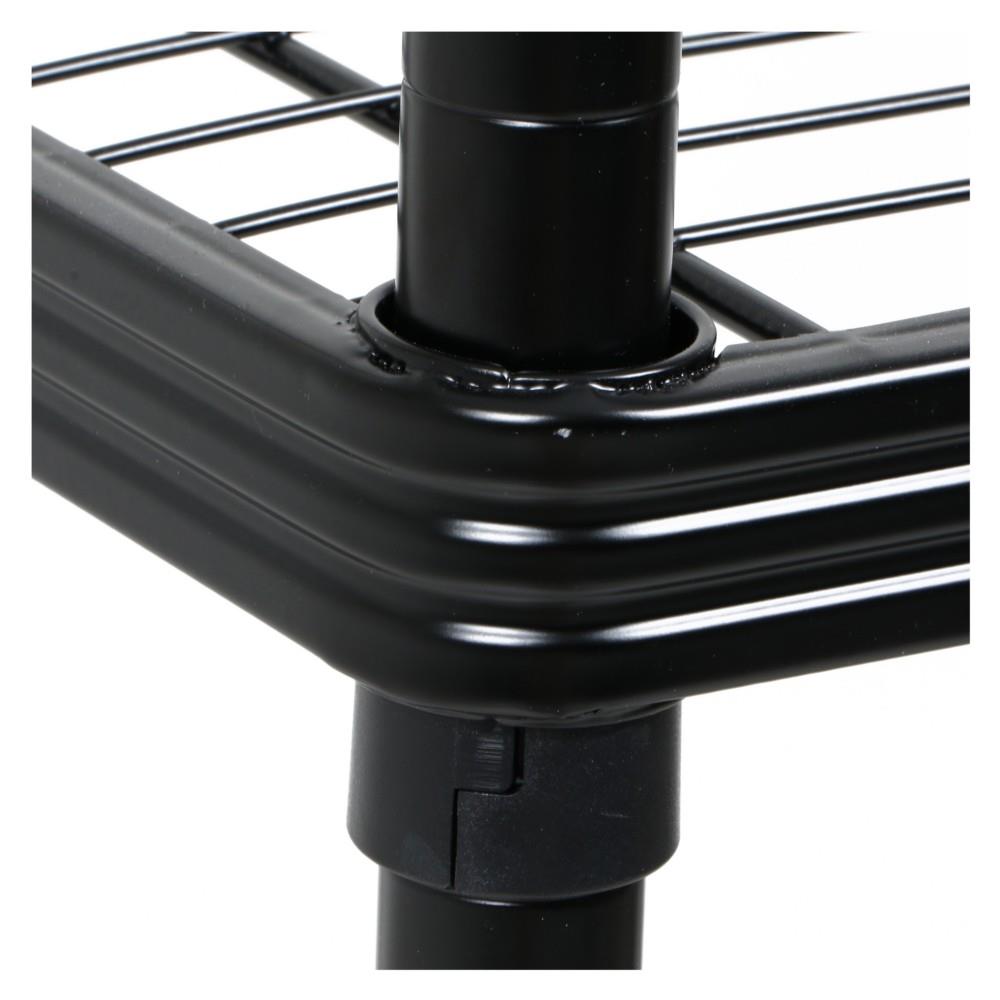 ชุดชั้นวางของโล่ง 4 ชั้น FURDINI WIRE LINNER STEEL สีดำ 2 ชิ้น