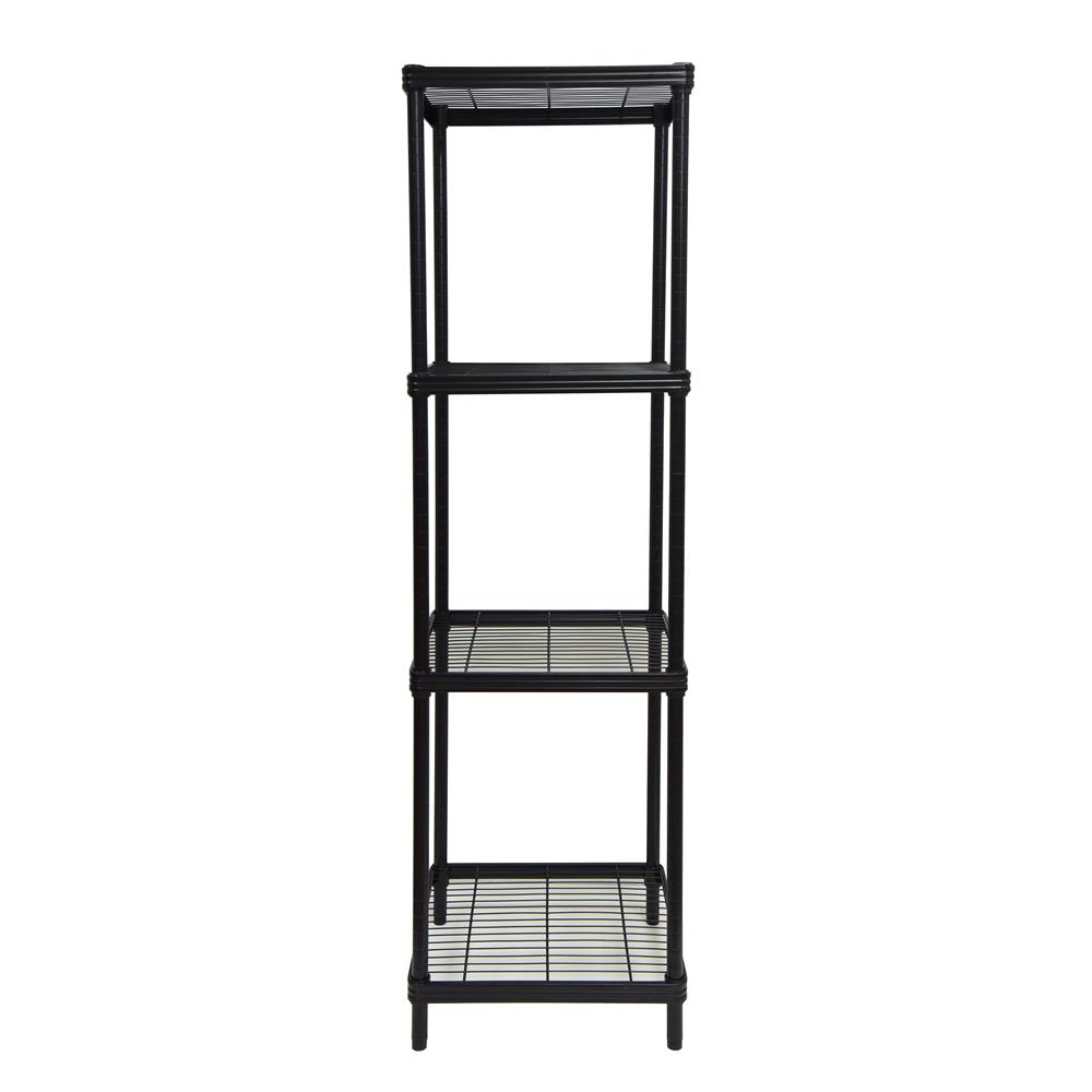 ชุดชั้นวางของโล่ง 4 ชั้น FURDINI WIRE LINNER STEEL สีดำ 2 ชิ้น