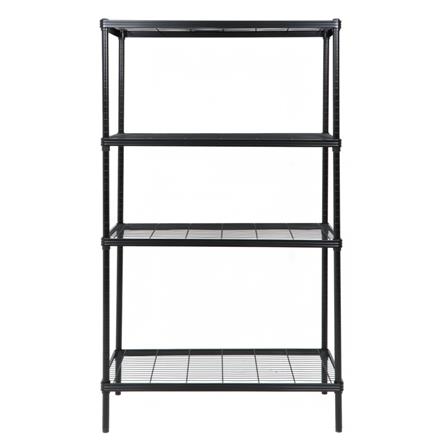 ชุดชั้นวางของโล่ง 4 ชั้น FURDINI WIRE LINNER STEEL สีดำ 2 ชิ้น_1
