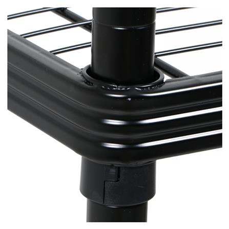 ชุดชั้นวางของโล่ง 4 ชั้น FURDINI WIRE LINNER STEEL สีดำ 2 ชิ้น_3